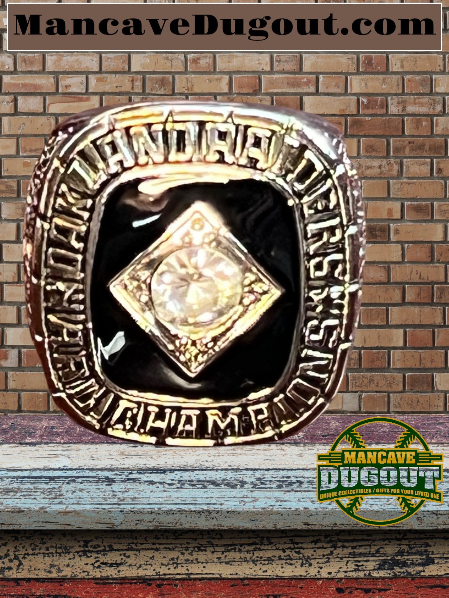 Oakland Raiders-Souvenir Championship Rings 6 pcs together-W/Wooden Box