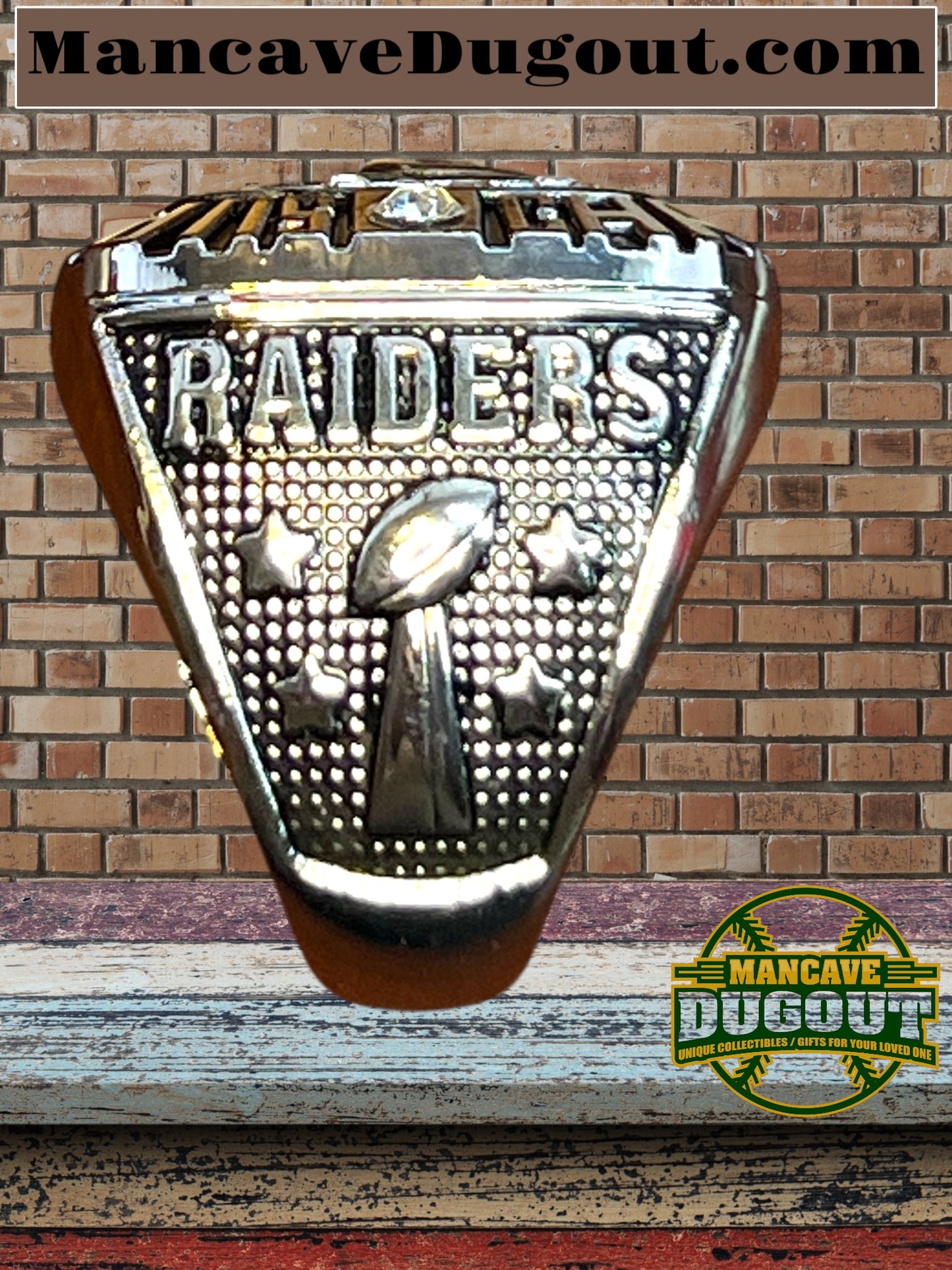 Oakland Raiders-Souvenir Championship Rings 6 pcs together-W/Wooden Box