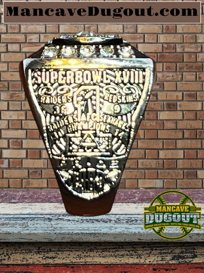 Oakland Raiders-Souvenir Championship Rings 6 pcs together-W/Wooden Box