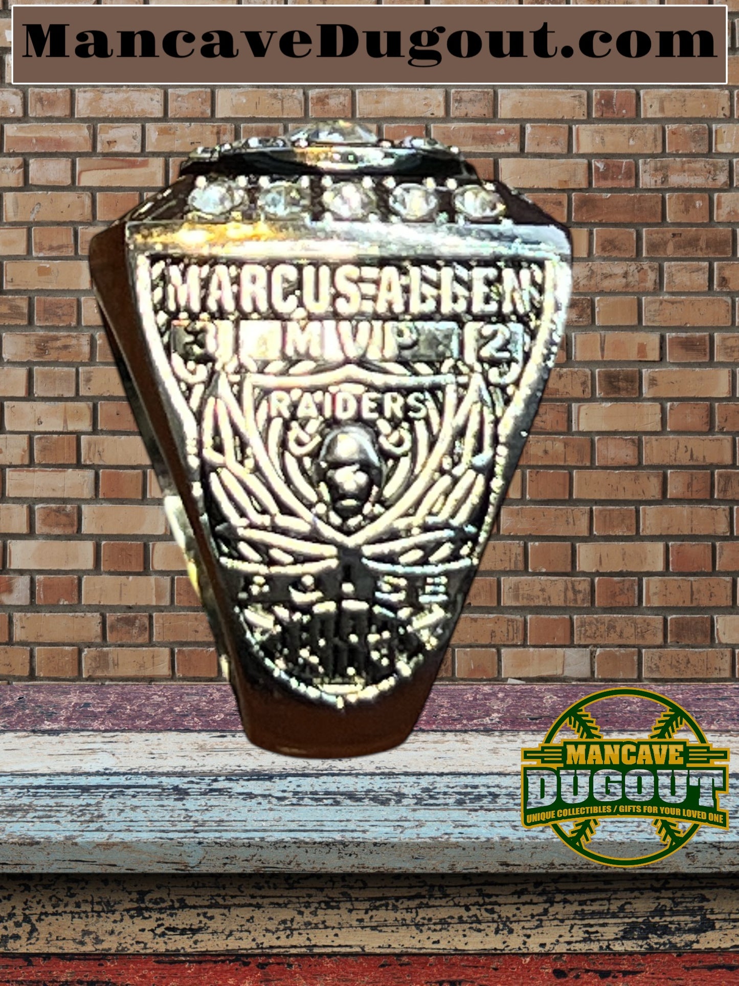 Oakland Raiders-Souvenir Championship Rings 6 pcs together-W/Wooden Box