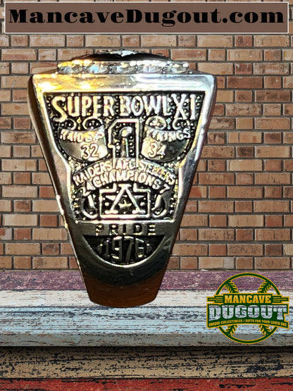 Oakland Raiders-Souvenir Championship Rings 6 pcs together-W/Wooden Box