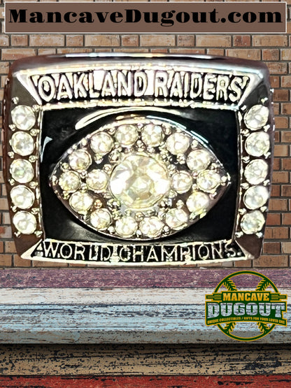 Oakland Raiders-Souvenir Championship Rings 6 pcs together-W/Wooden Box