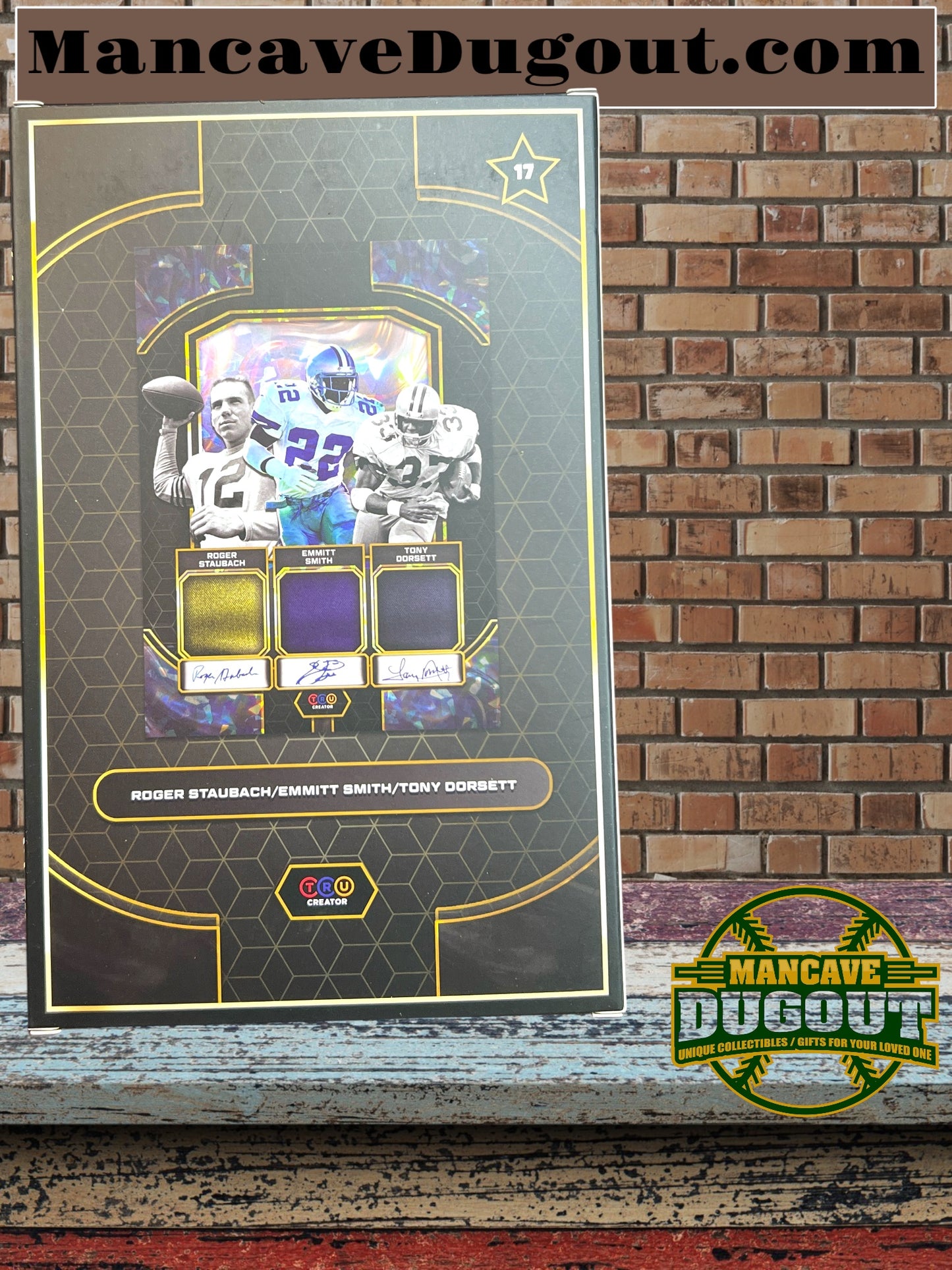 2024 Trucreator Card-#17-Roger Staubach-Emmitt Smith-Tony Dorsett