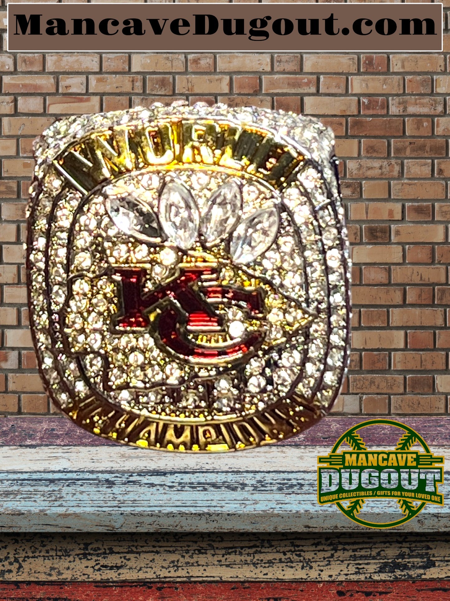 2023-2024 58th Kansas Chiefs Championship Souvenir Ring – Mahomes
