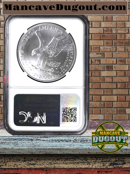 2024 P Silver Eagle with Star Privy NGC MS69 with Brown Label