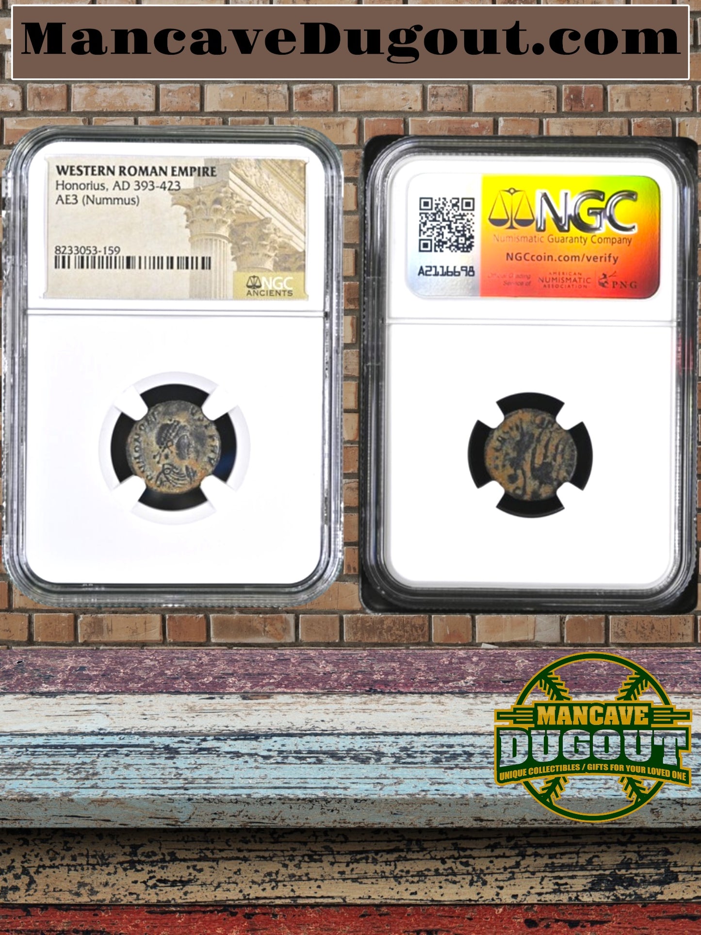 ROMAN EMPIRE Lot of 3 assorted NGC Certified Ancient Coins-A