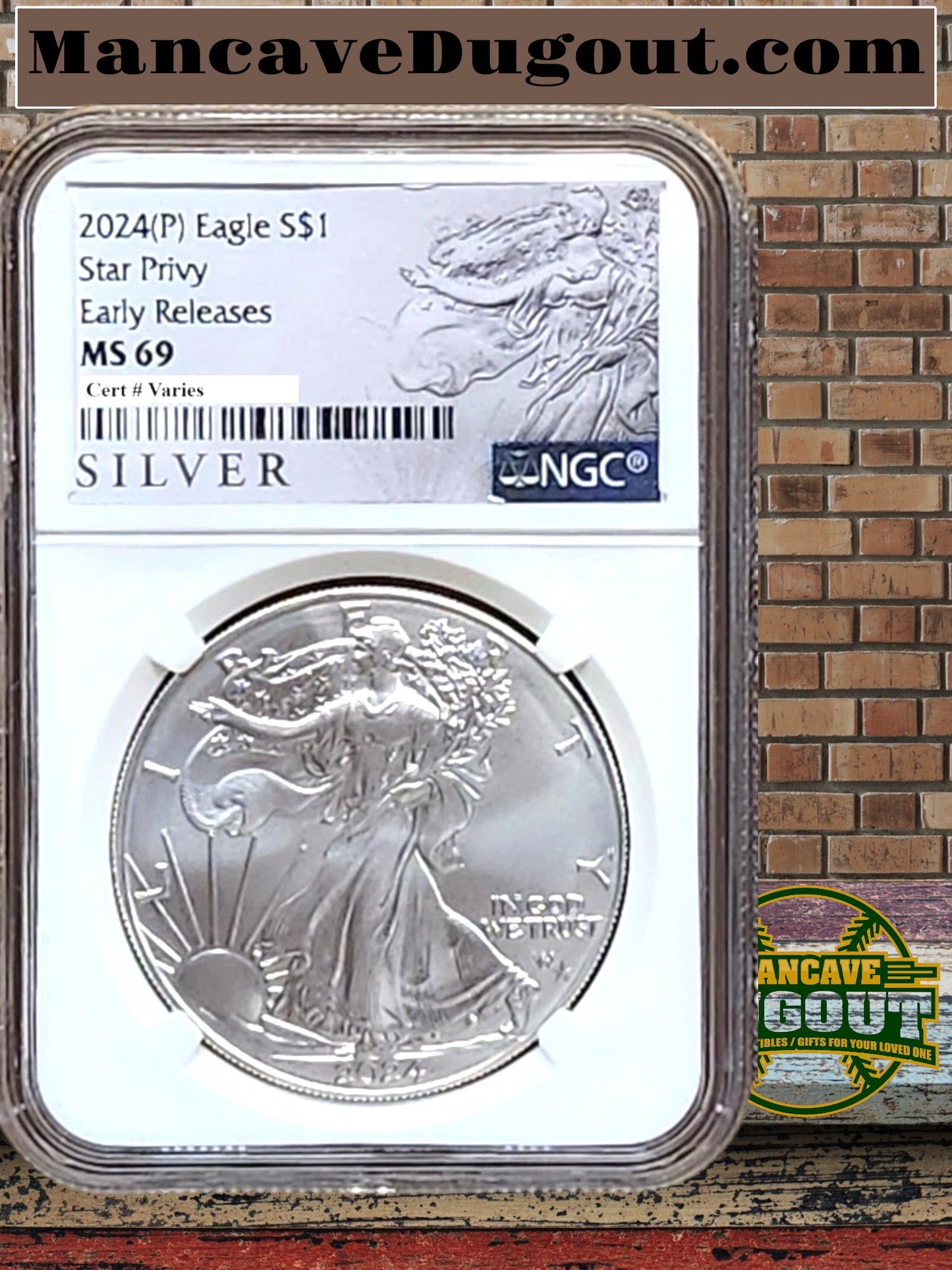 2024 P Silver Eagle with Star Privy NGC MS69 - Early Release