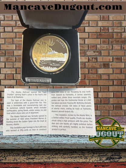 Alaska's  State Medallion – The Railroad (Undated)