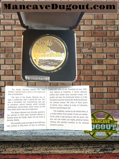 Alaska's  State Medallion – The Railroad (Undated)