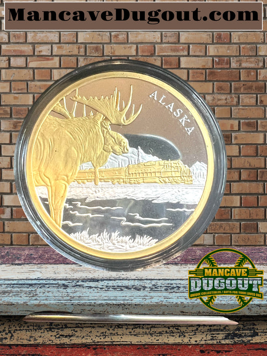 Alaska's  State Medallion – The Railroad (Undated)