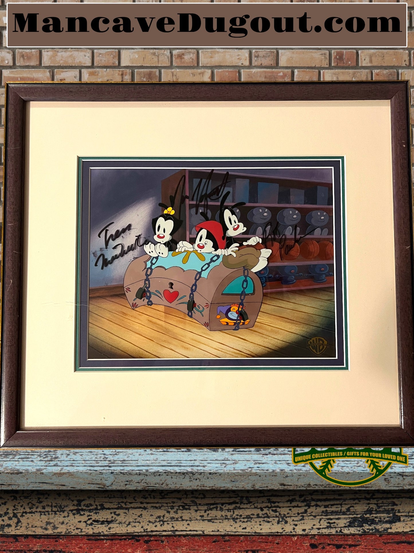 Animaniacs-Orig. Animation Cel-Yakko, Wakko, Dot-Toy Shop Terror-Signed-RARE
