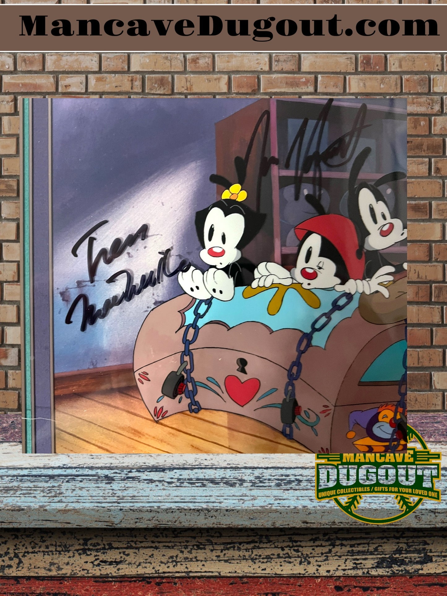 Animaniacs-Orig. Animation Cel-Yakko, Wakko, Dot-Toy Shop Terror-Signed-RARE