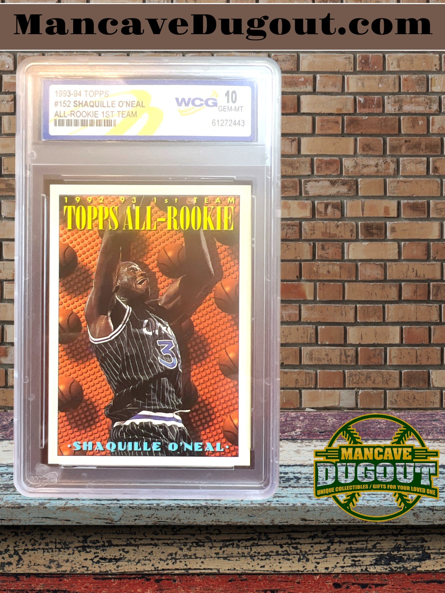 1993-94 Topps - Topps All-Rookie Team Shaquille O'Neal #152 WCG 10