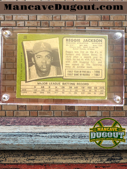 1971 Topps Baseball Card #20 - HoF Reggie Jackson – Excellent condition