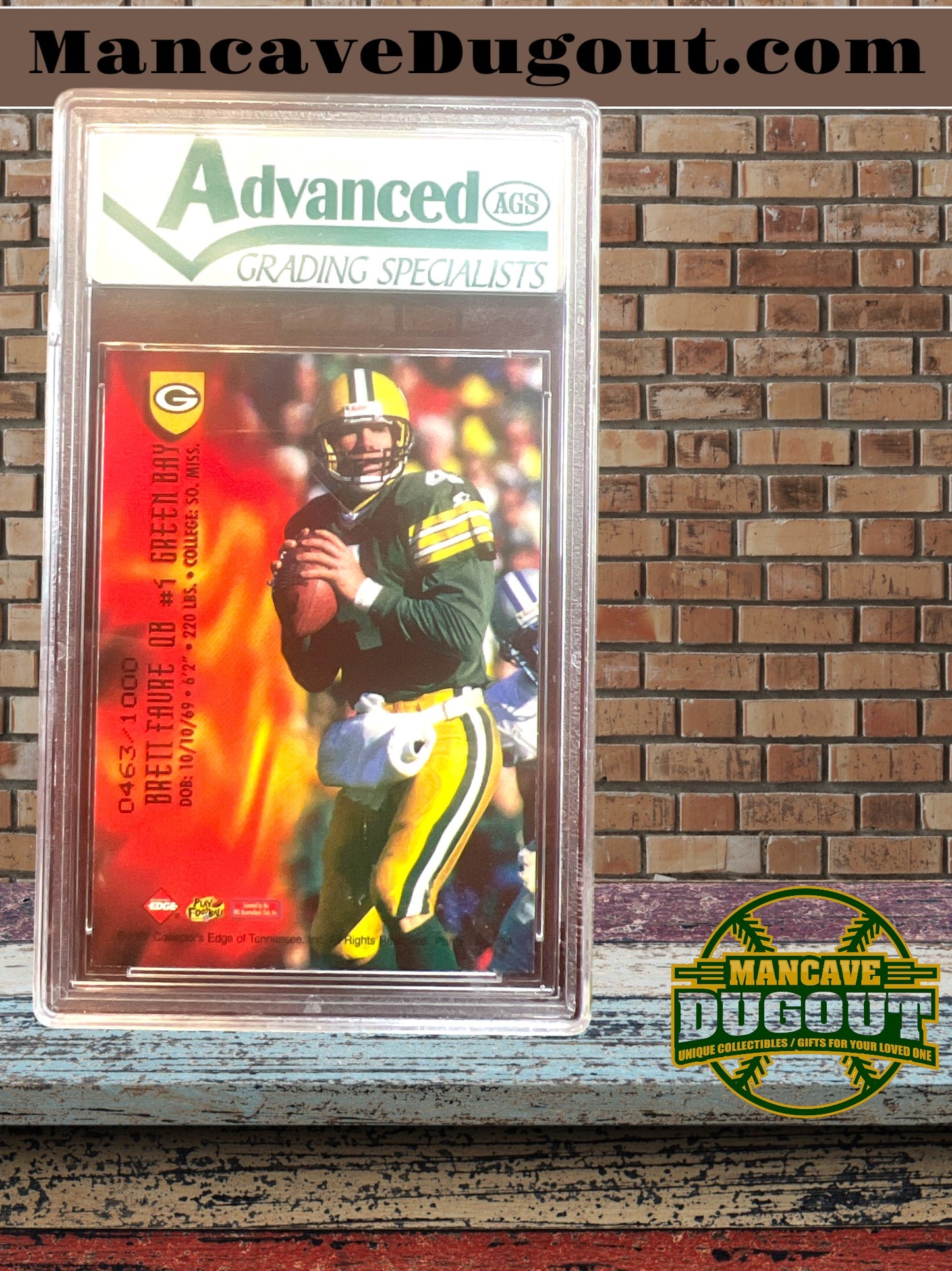 1997 Excalibur Dragon Slayers 463/1000 "Redemption" #5 Brett Favre - AGS: 8