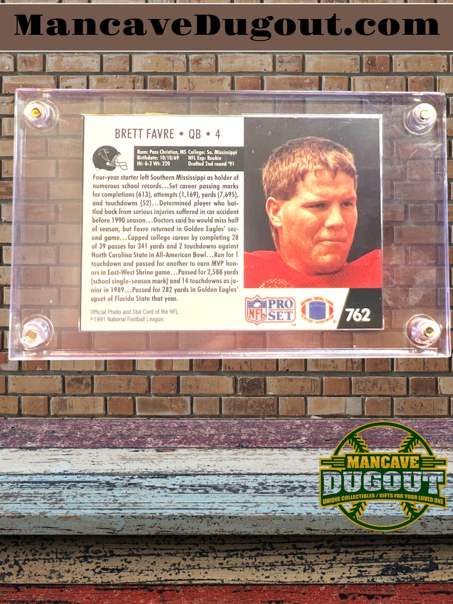 1991 Pro Set #762 Brett Favre Rookie