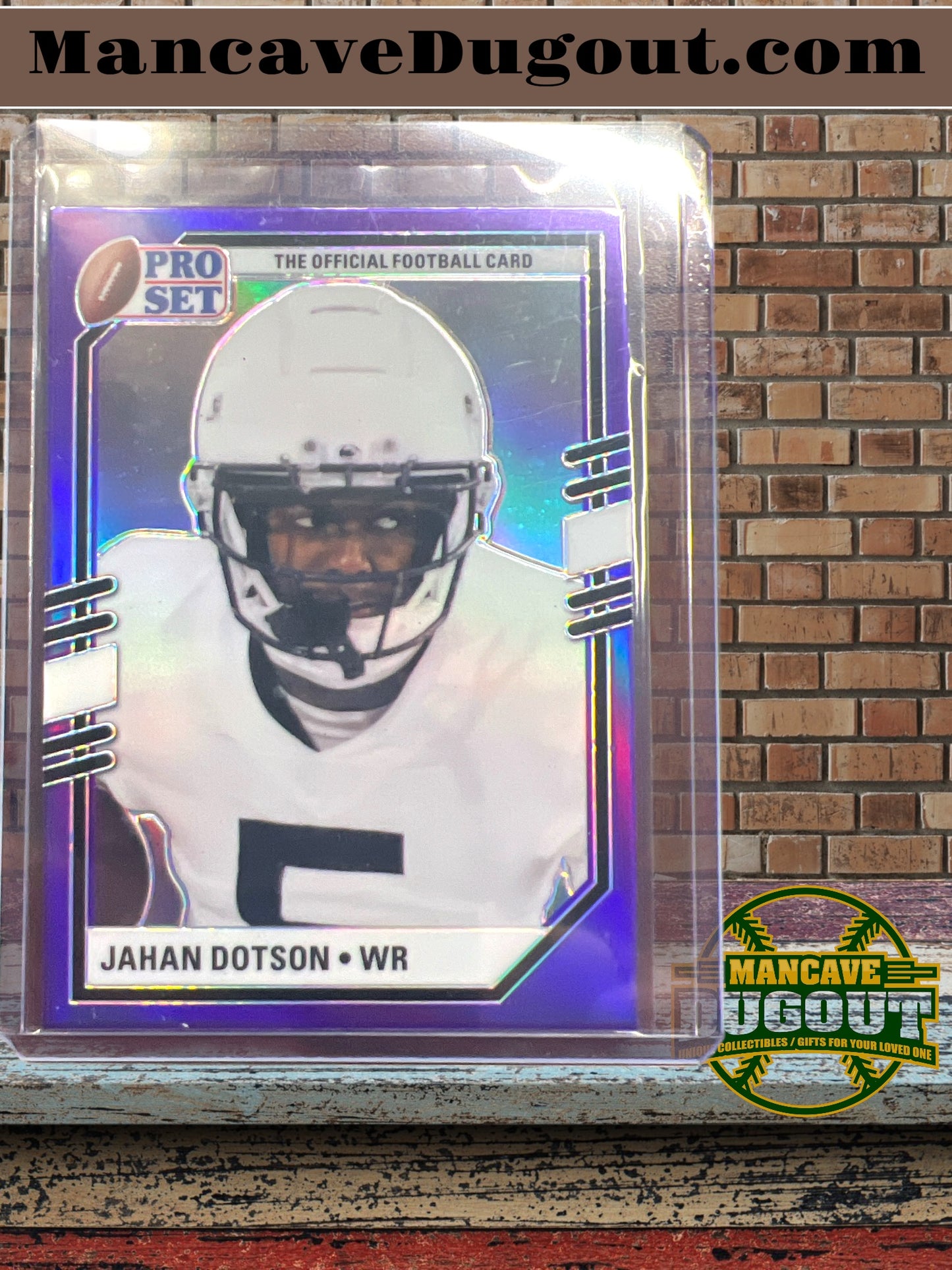 2022 Leaf Metal Pro Set Jahan Dotson Purple Mojo Portrait Rookie #PSP-JD2