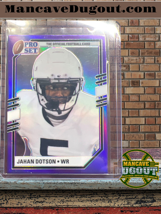 2022 Leaf Metal Pro Set Jahan Dotson Purple Mojo Portrait Rookie #PSP-JD2