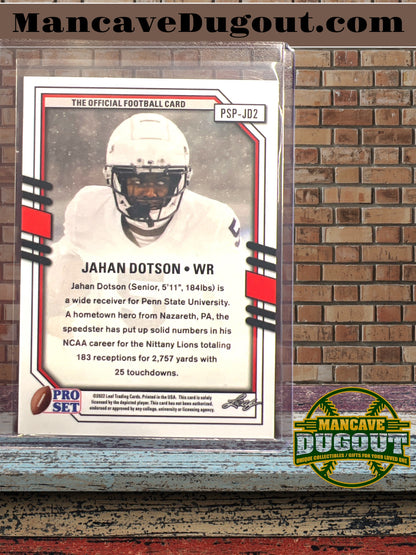 2022 Leaf Metal Pro Set Jahan Dotson Purple Mojo Portrait Rookie #PSP-JD2