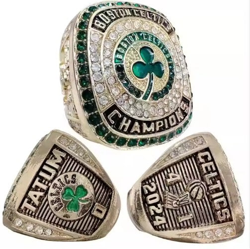 2023-2024 Boston Celtics Basketball Championship Ring Men's Ring - Tatum - REPLICA