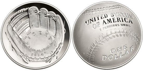 2014 Baseball Hall of Fame Silver Dollar – MS70