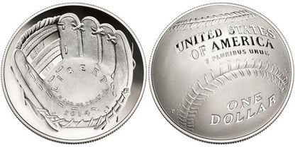 2014 Baseball Hall of Fame Silver Dollar – MS70