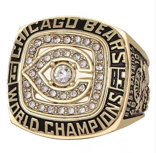 1985 Chicago Bears Championship - Border Alloy Jewelry 1985 Football Ring - Payton - REPLICA