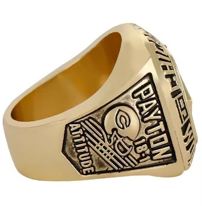 1985 Chicago Bears Championship - Border Alloy Jewelry 1985 Football Ring - Payton - REPLICA