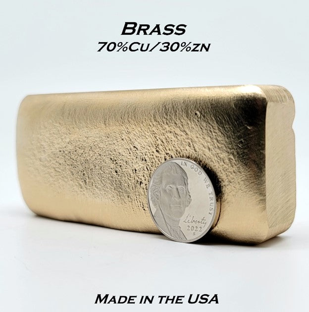 Ingot Assortment 1lb Copper, 1lb Bronze, 1lb Brass, & 1/4lb Aluminum Ingot Set