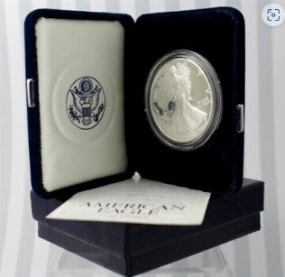 1998-P Silver Proof American Eagle ~ 99.9 Silver ~ w/Box and COA