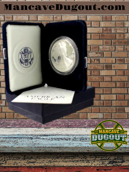 1998-P Silver Proof American Eagle ~ 99.9 Silver ~ w/Box and COA