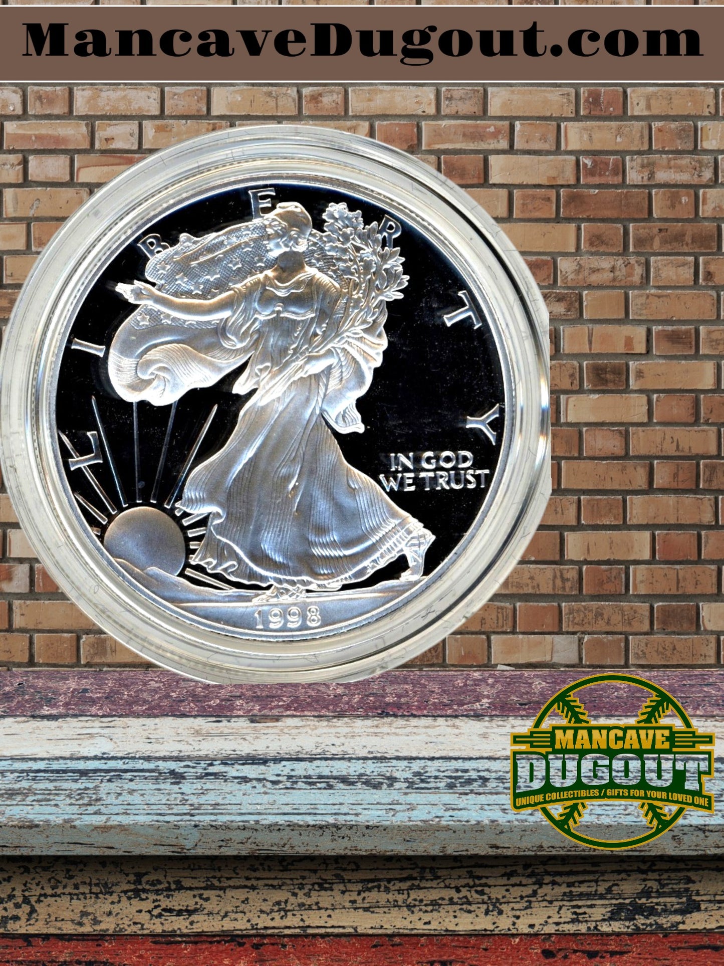 1998-P Silver Proof American Eagle ~ 99.9 Silver ~ w/Box and COA