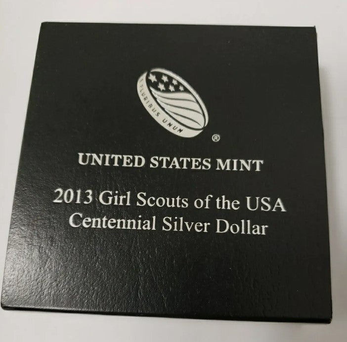 2013 Girl Scout of the USA Centennial Uncirculated silver dollar coin