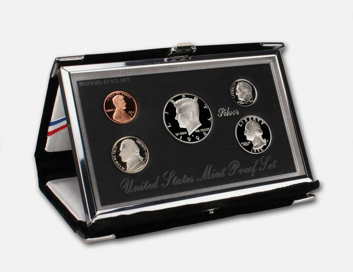 1998 U.S. Mint Premier Silver Proof Set with COA