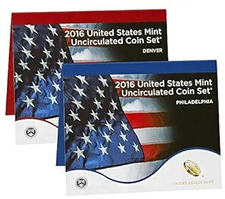 2016 US Mint Set 26 Coin Uncirculated Set Complete Philadelphia & Denver W/ OGP