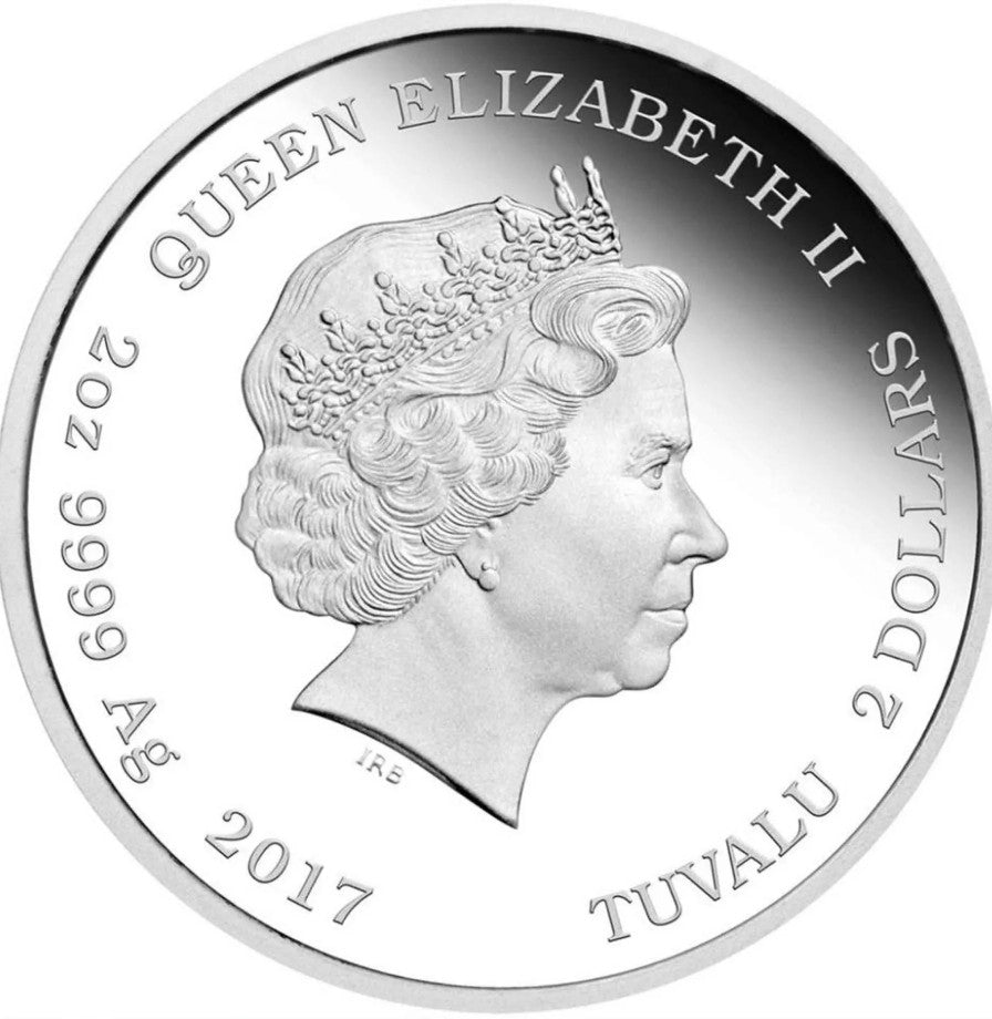 2017 Perth Mint Star Trek Next Generation 30th Anniversary 2oz Silver Proof Coin (Only 3,000 Minted)
