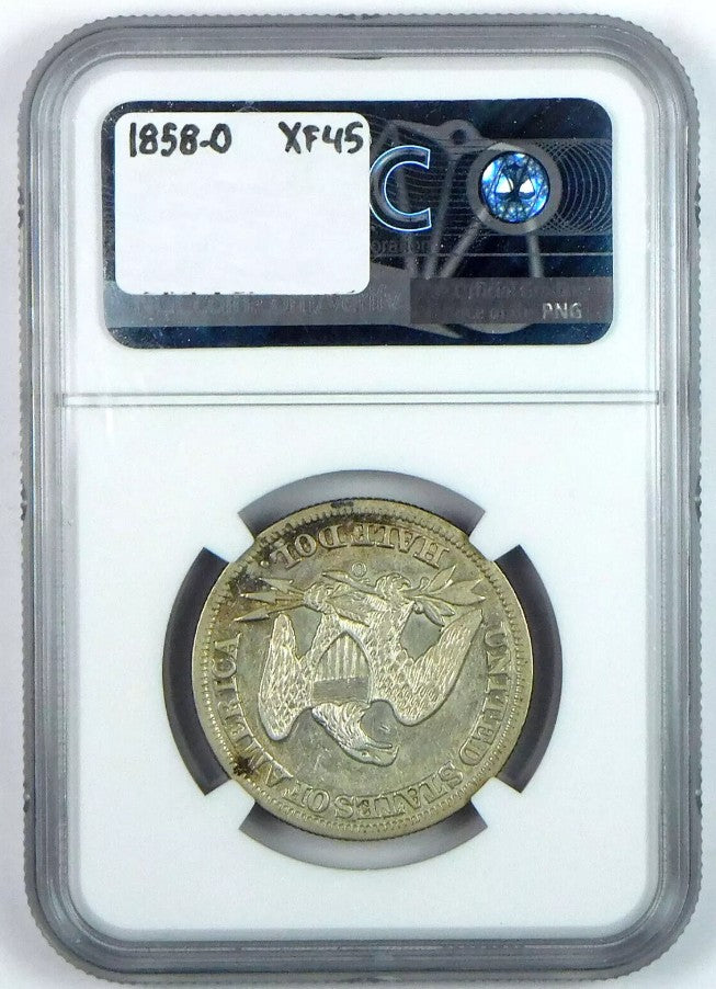 1858-O Seated Liberty Half Dollar - NGC XF 45