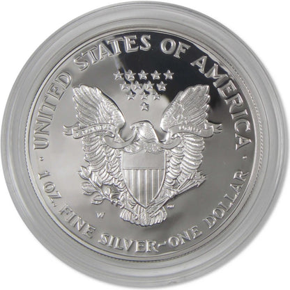 2001 W American Silver Eagle Proof $1 Bullion Coin OGP COA