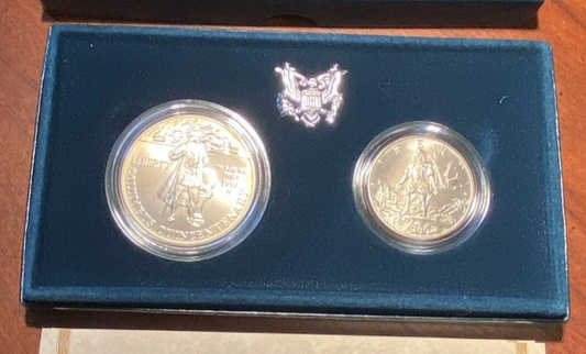 1992 Columbus Quincentenary Two-Coin Uncirculated Set