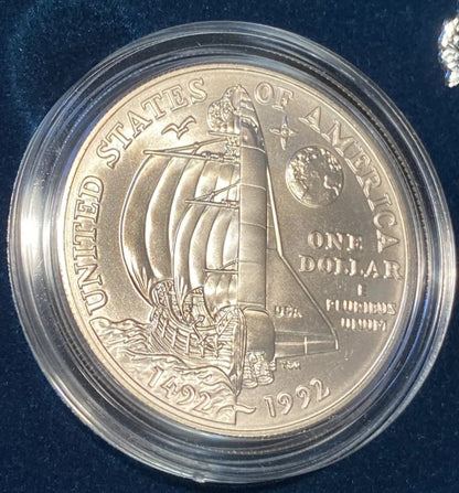 1992 Columbus Quincentenary Two-Coin Uncirculated Set