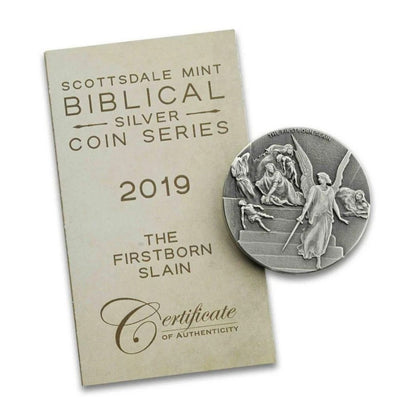 2019 2 oz .999 Silver Coin - The Firstborn Slain - Biblical Coin Series