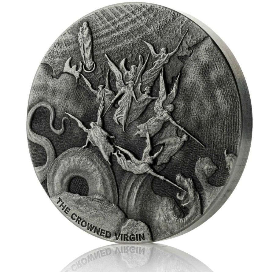 2019 2 oz .999 Silver Coin - The Crowned Virgin - Biblical Coin Series