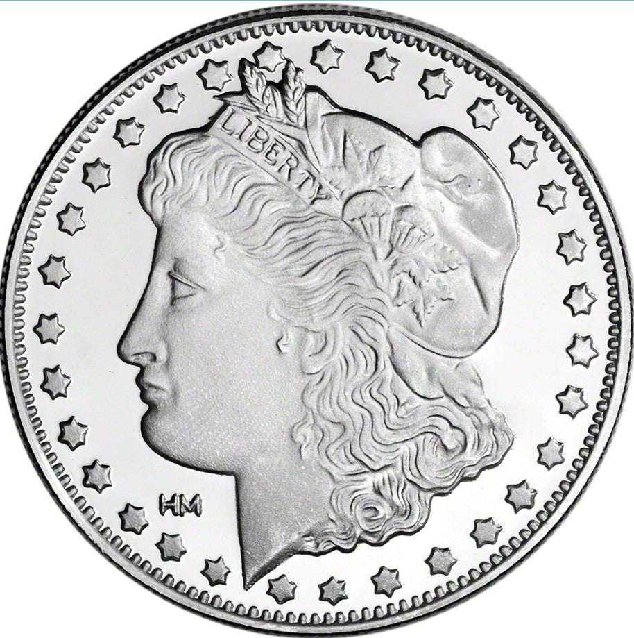 1 oz. Highland Mint Silver Round - Morgan Dollar Design .999 Fine