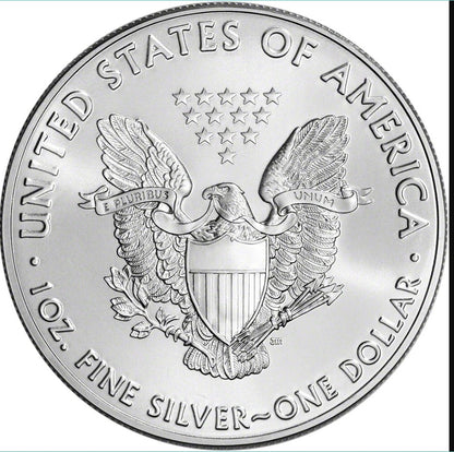 2016 American Silver Eagle 1 oz $1 - 1 Roll - Twenty 20 BU Coins in Mint Tube