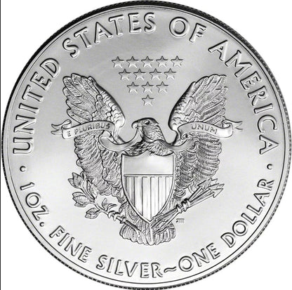 2017 American Silver Eagle 1 oz $1 - 1 Roll - Twenty 20 BU Coins in Mint Tube