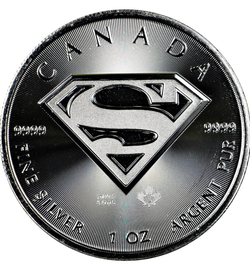 2016 Canada 1oz 9999 Silver DC COMICS Superman Commemorative Sealed Roll of 25
