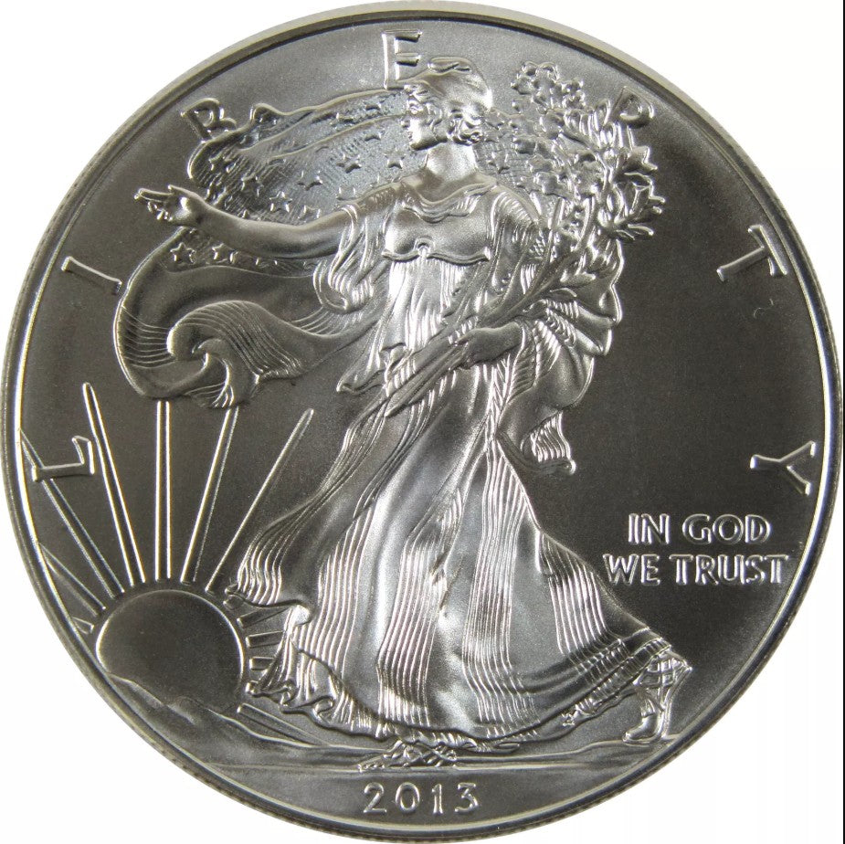 2013 Uncirculated American Silver Eagle, 1oz 0.999 Fine Silver