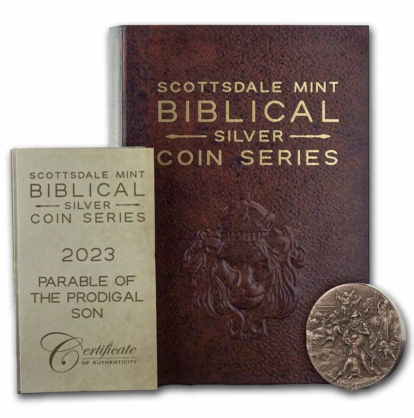 2023 2 oz .999 Silver Coin -The Prodigal Son - Biblical Series - Mintage of only 1,499