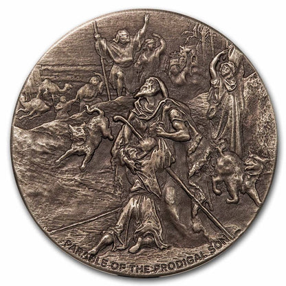 2023 2 oz .999 Silver Coin -The Prodigal Son - Biblical Series - Mintage of only 1,499