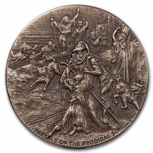 2023 2 oz .999 Silver Coin -The Prodigal Son - Biblical Series - Mintage of only 1,499